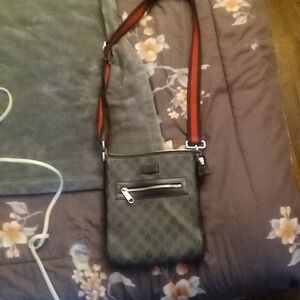 Stylish Black and Red Men's Messenger Bag